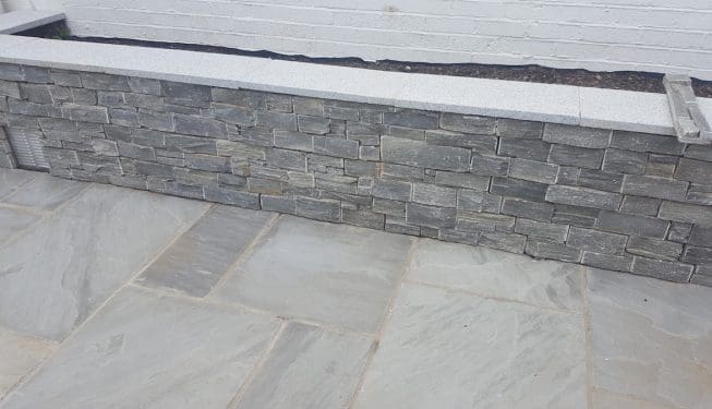 Stone work - outdoor room - Evergreen Landscapes