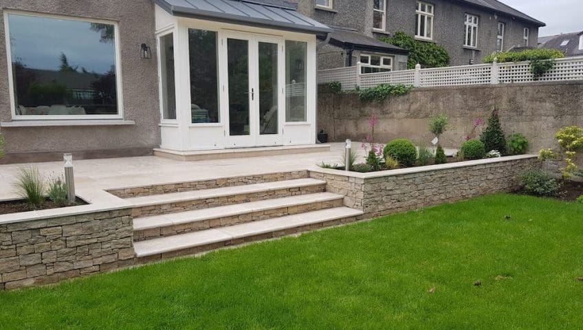 Dartry Park - Limestone steps 1