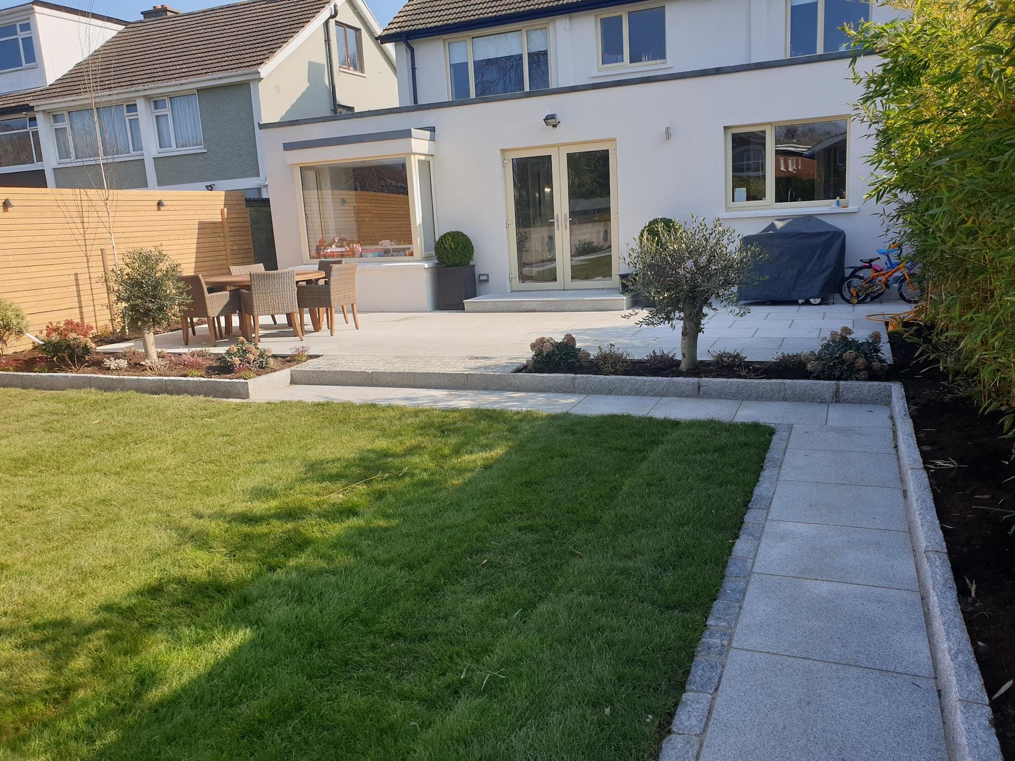 Dalkey Back Garden 1 - Roll out grass sod turf